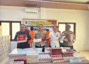 Polres Aceh Utara Ungkap Peredaran Rokok Ilegal, 3 Tersangka Diamankan