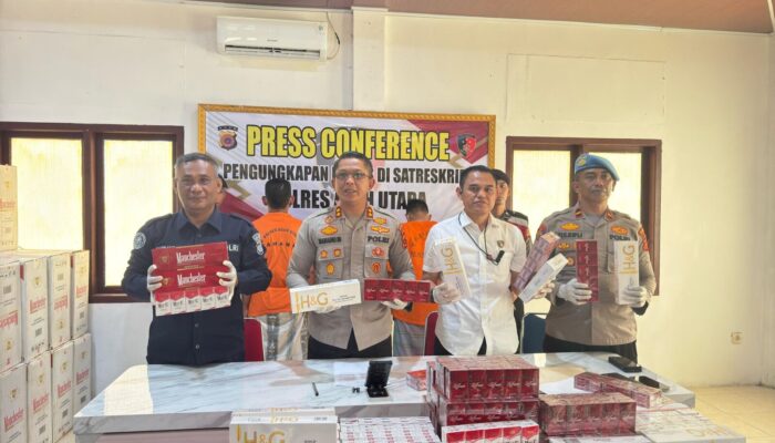 Polres Aceh Utara Ungkap Peredaran Rokok Ilegal, 3 Tersangka Diamankan