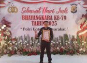 Ipda Irvan Waka Polsek Tanah Jambo Aye Terima penghargaan sebagai Polisi Teladan dari Polda Aceh