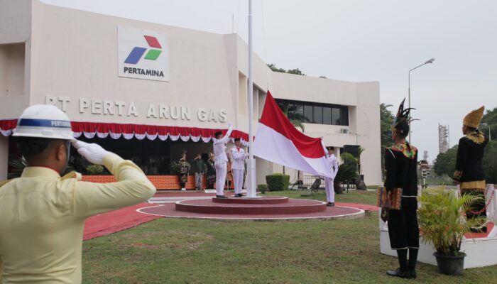 Semarakkan Energi Merah Putih, PT Perta Arun Gas Gelar Upacara HUT RI Ke-80