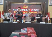 Polres Lhokseumawe Bongkar Peredaran Rokok Ilegal Tanpa Cukai dan Peringatan Kesehatan