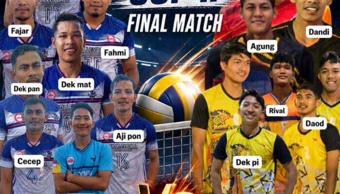 Final Bergengsi Pemuda Cup II: N VC Nurussalam Tantang Prapora Lhokseumawe di Medang Ara