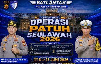 Operasi Patuh Seulawah 2026 Segera Digelar, Satlantas Polres Lhokseumawe Fokus Tindak Lima Pelanggaran Prioritas