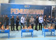 Rokok Ilegal Senilai Rp43 Miliar Dimusnahkan di Lhokseumawe