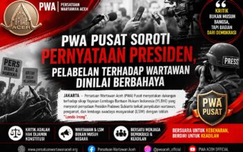 PWA Pusat Soroti Pernyataan Presiden, Pelabelan terhadap Wartawan Dinilai Berbahaya