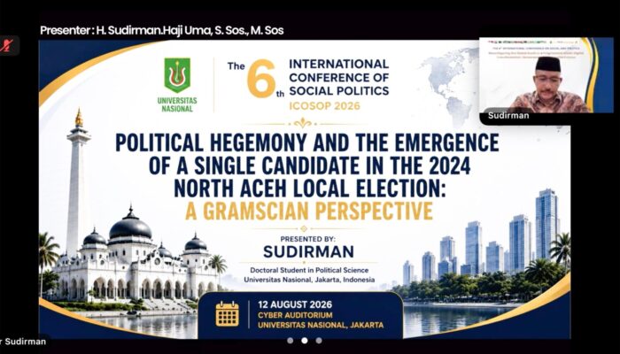 Haji Uma Bawa Dinamika Politik Aceh ke Forum Internasional ICOSOP 2026