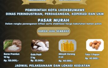 Pasar Murah di Muara Dua, Beras Premium 10 Kg Dijual Rp135 Ribu