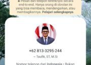 Waspada Nomor WhatsApp Catut Nama Plt Sekda Aceh Taufik