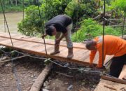 Jembatan Peudari Sepanjang 106 Meter Mulai Terlihat Wujudnya